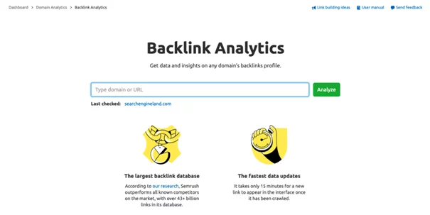 How to Find Backlinks for A Website with SEMrush